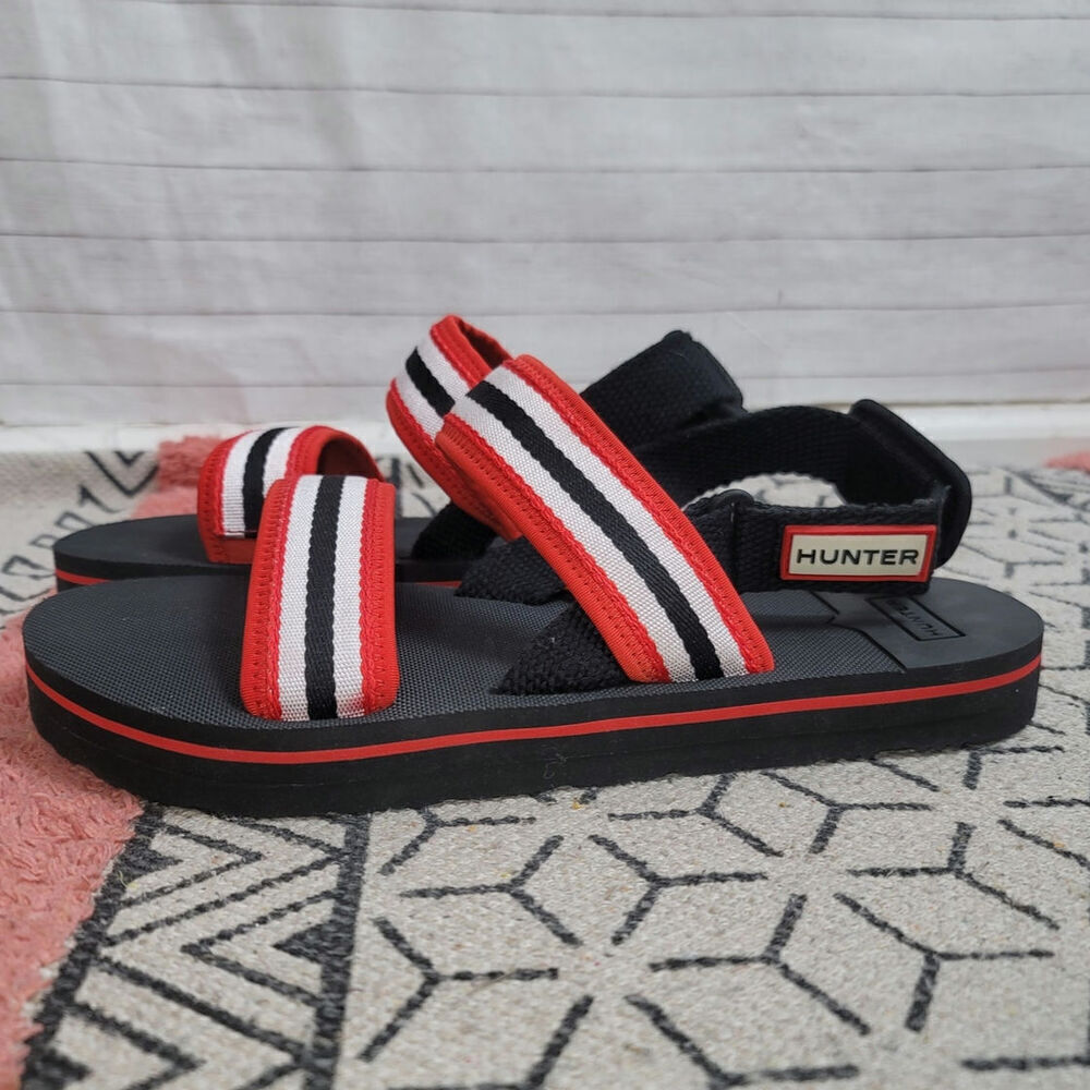 Hunter Original Platform Strap Beach Sandals In R… - image 4